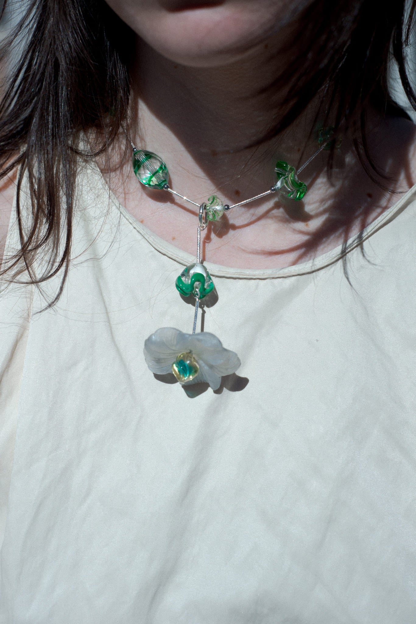 Camelia Grey Necklace