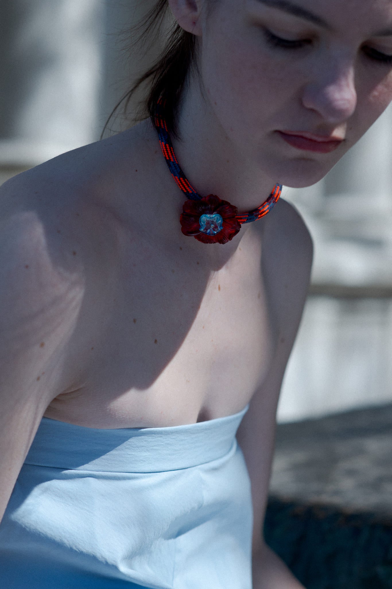Camelia Tangerine Necklace