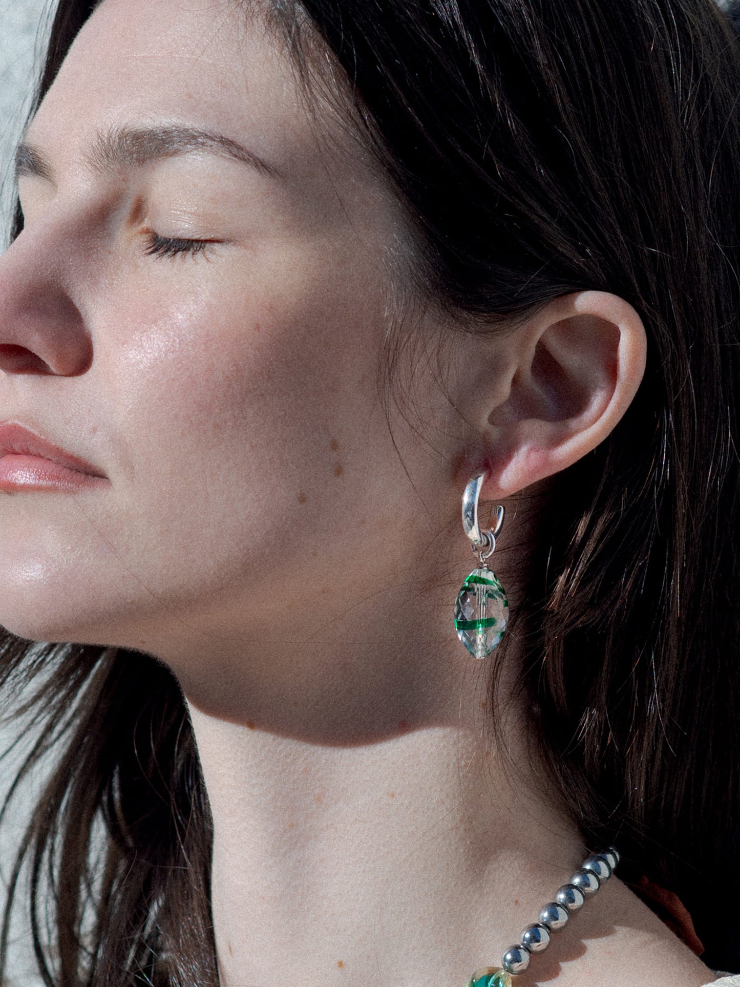 Prismatic Neon Hoops