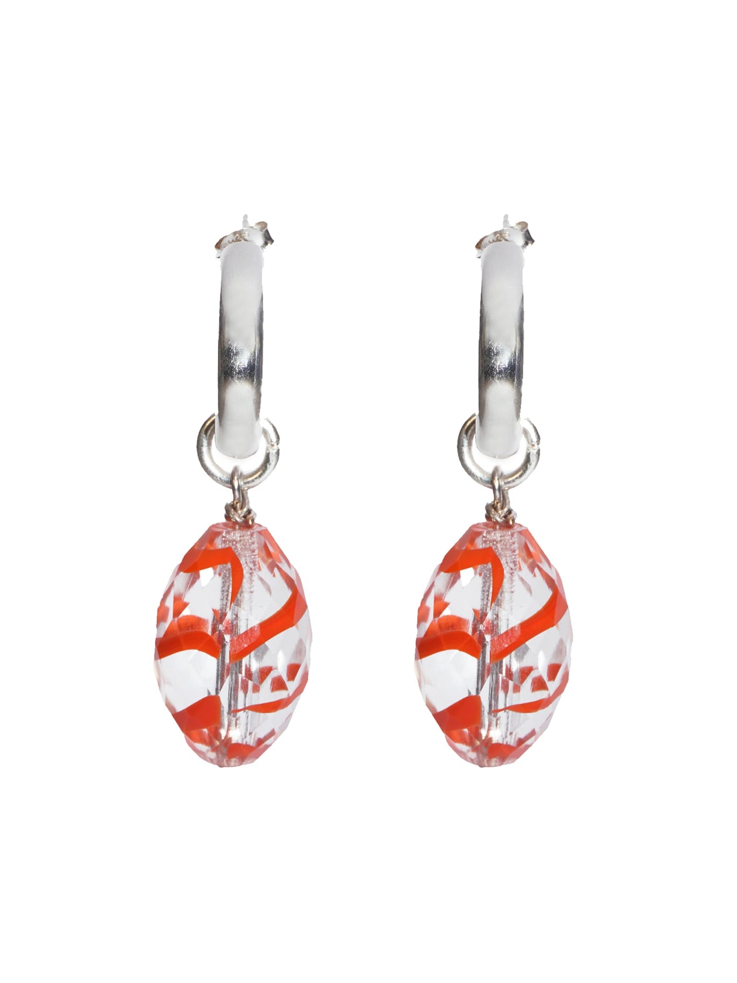 Prismatic Tangerine Hoops