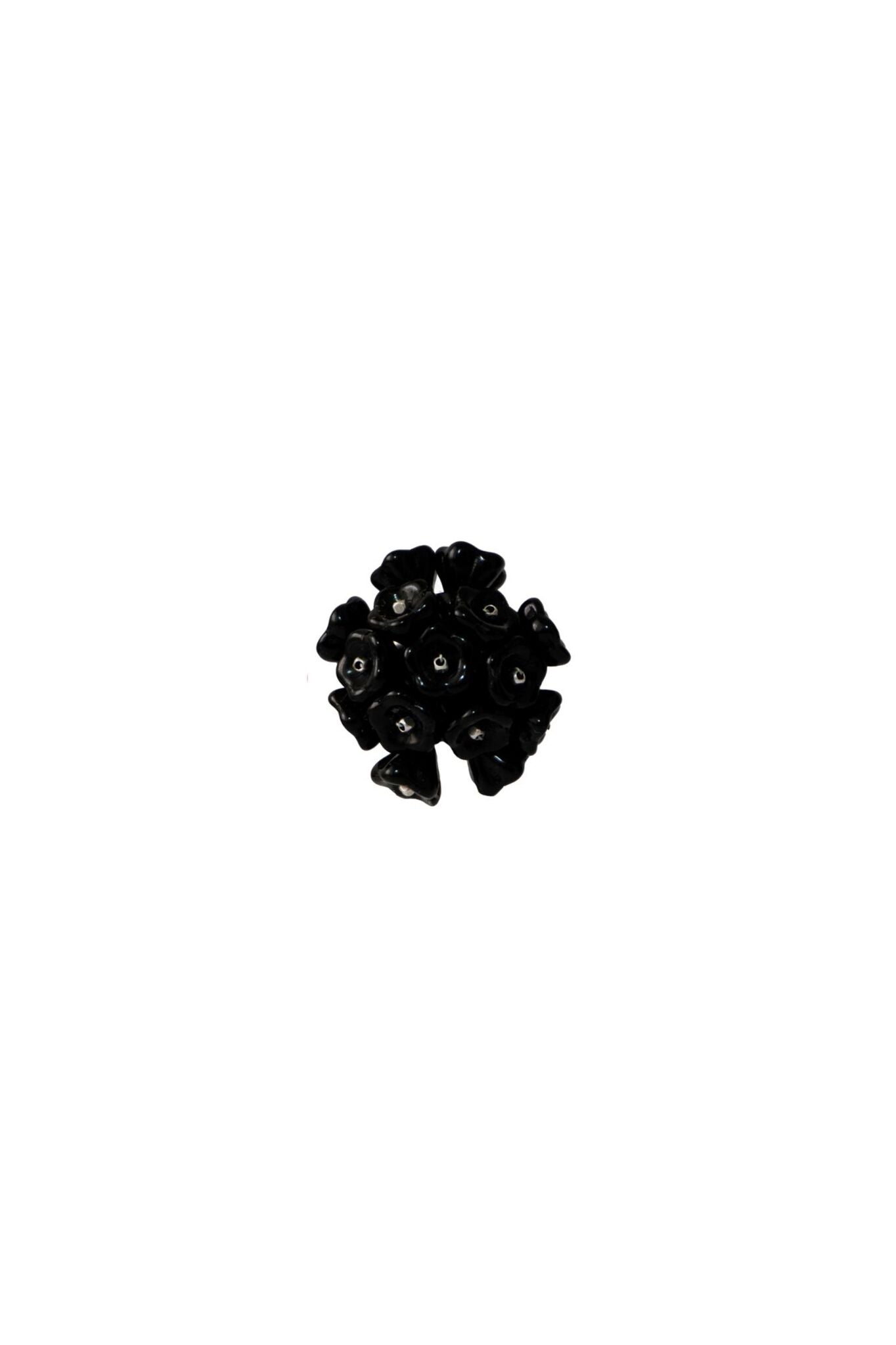 Blooming Black Earrings