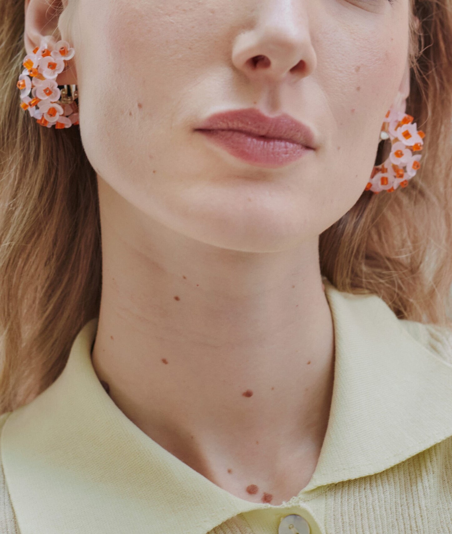 Pendientes Hydrangea pink
