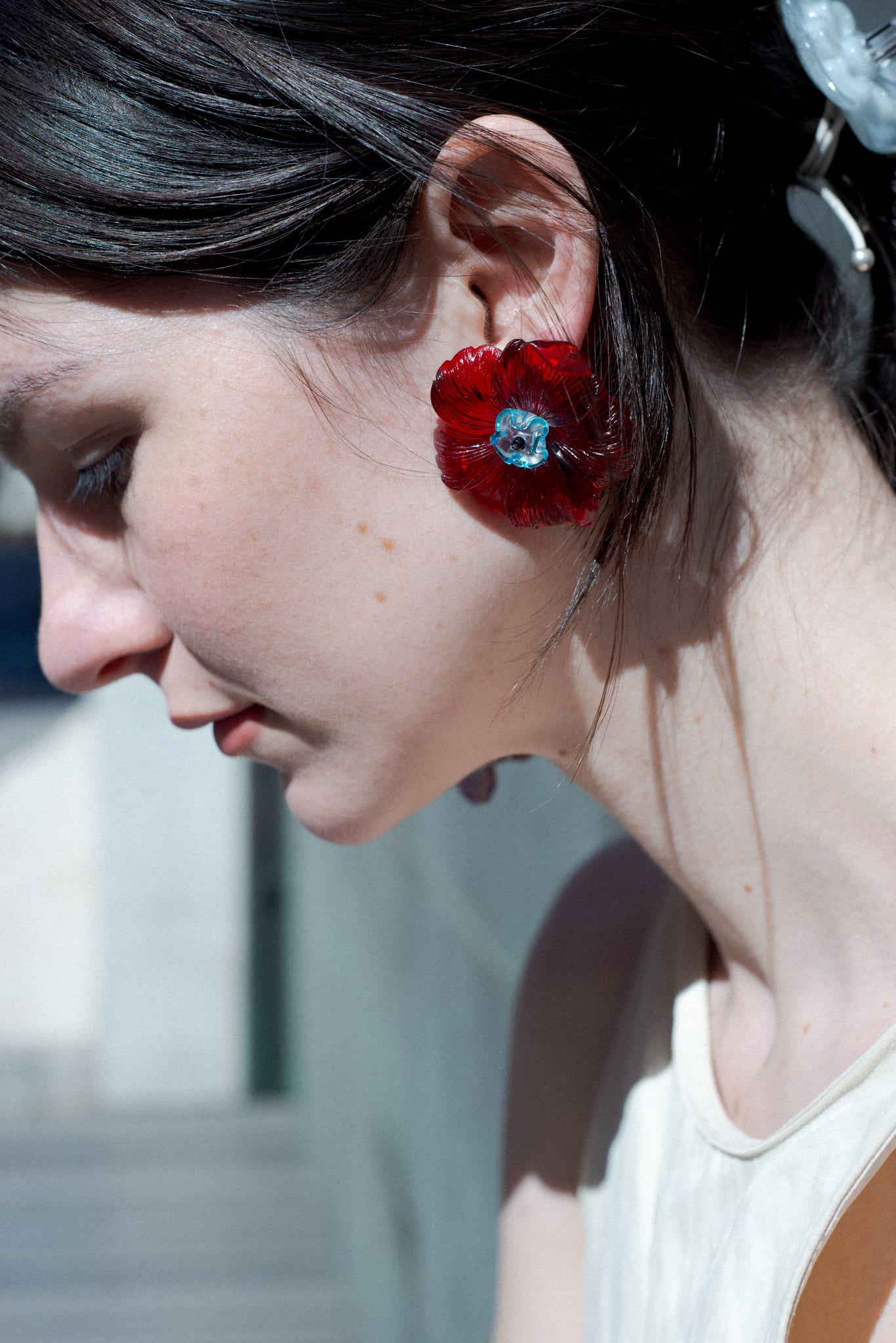 Camelia Rouge Earrings