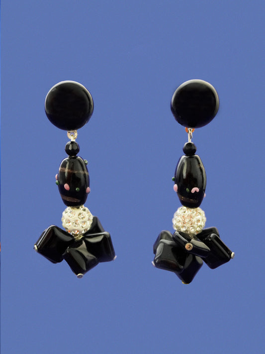 Sauco Black earrings