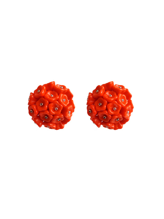 Pendientes Blooming Red