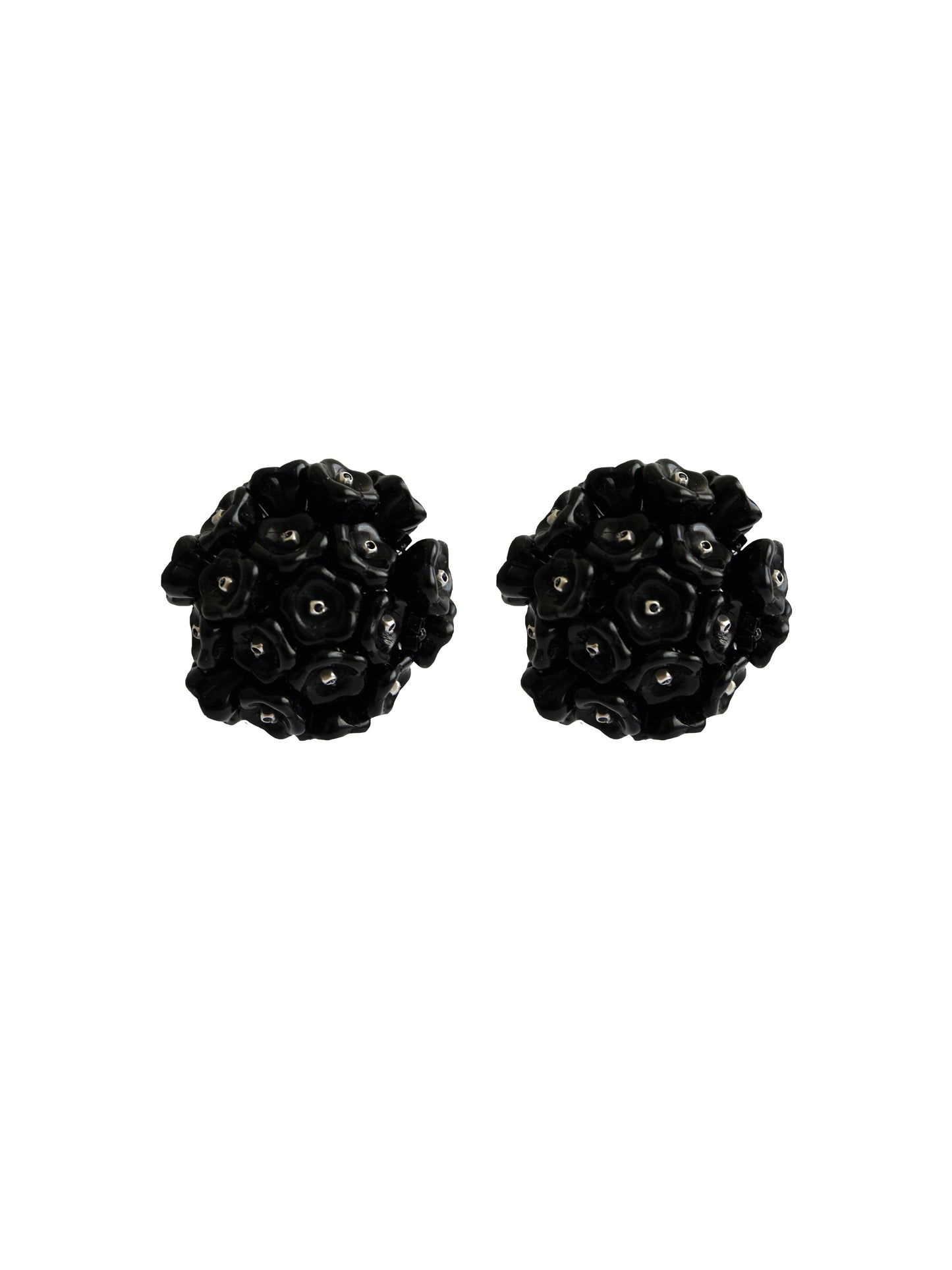 Pendientes Blooming Black