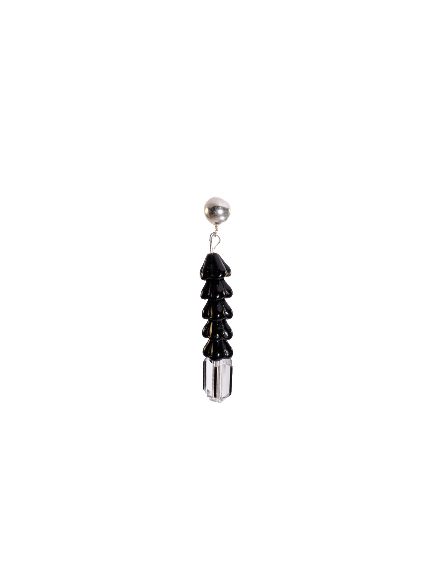 Oruga Black Earrings