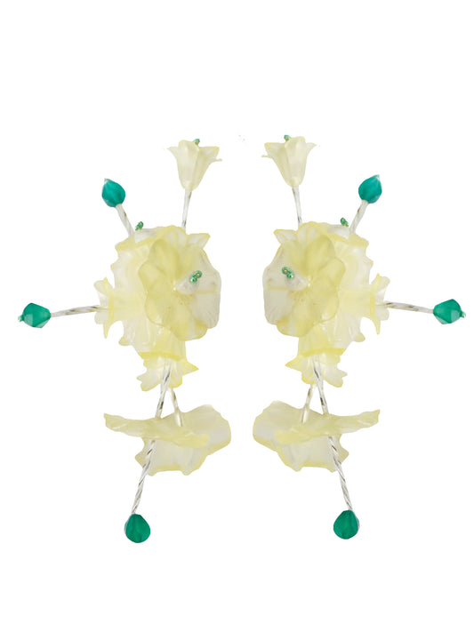 Pendientes Jade simple yellow