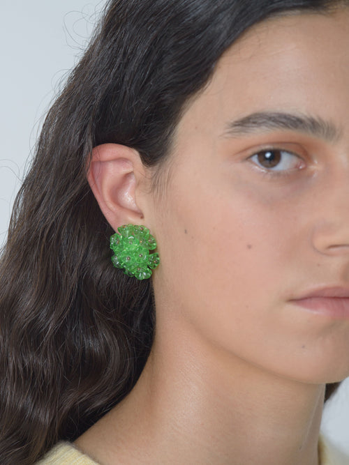 Blooming Green Earrings