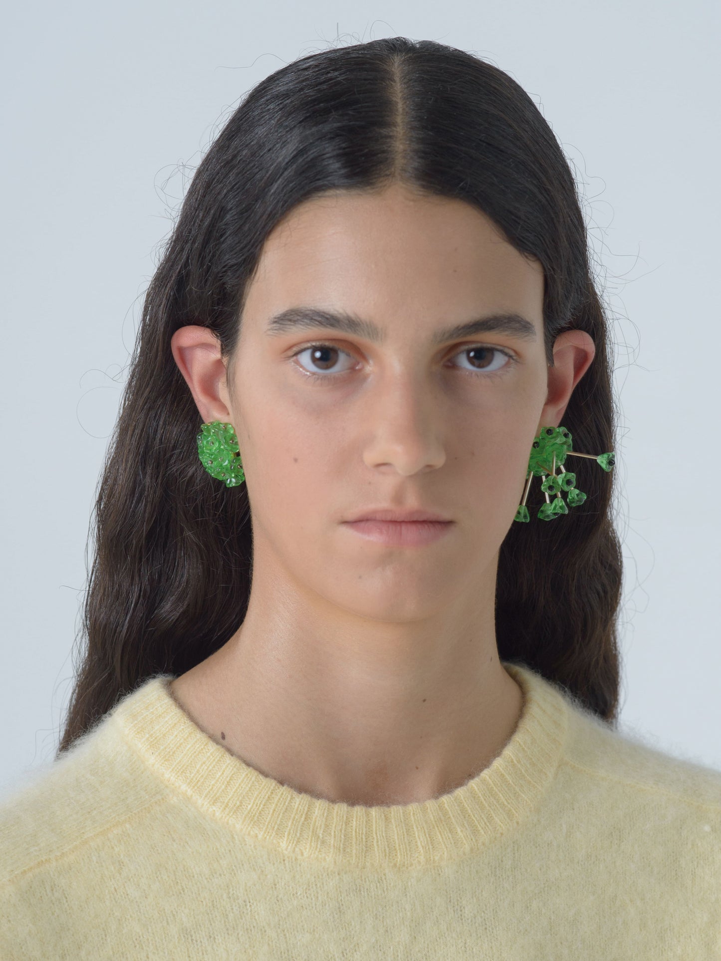 Blooming Green Earrings