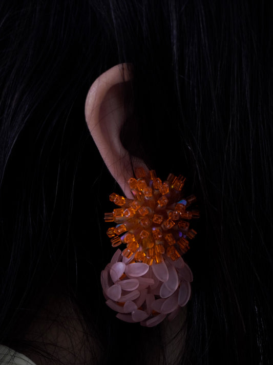 Alkekengi Pink Earrings (SAMPLE SALE)