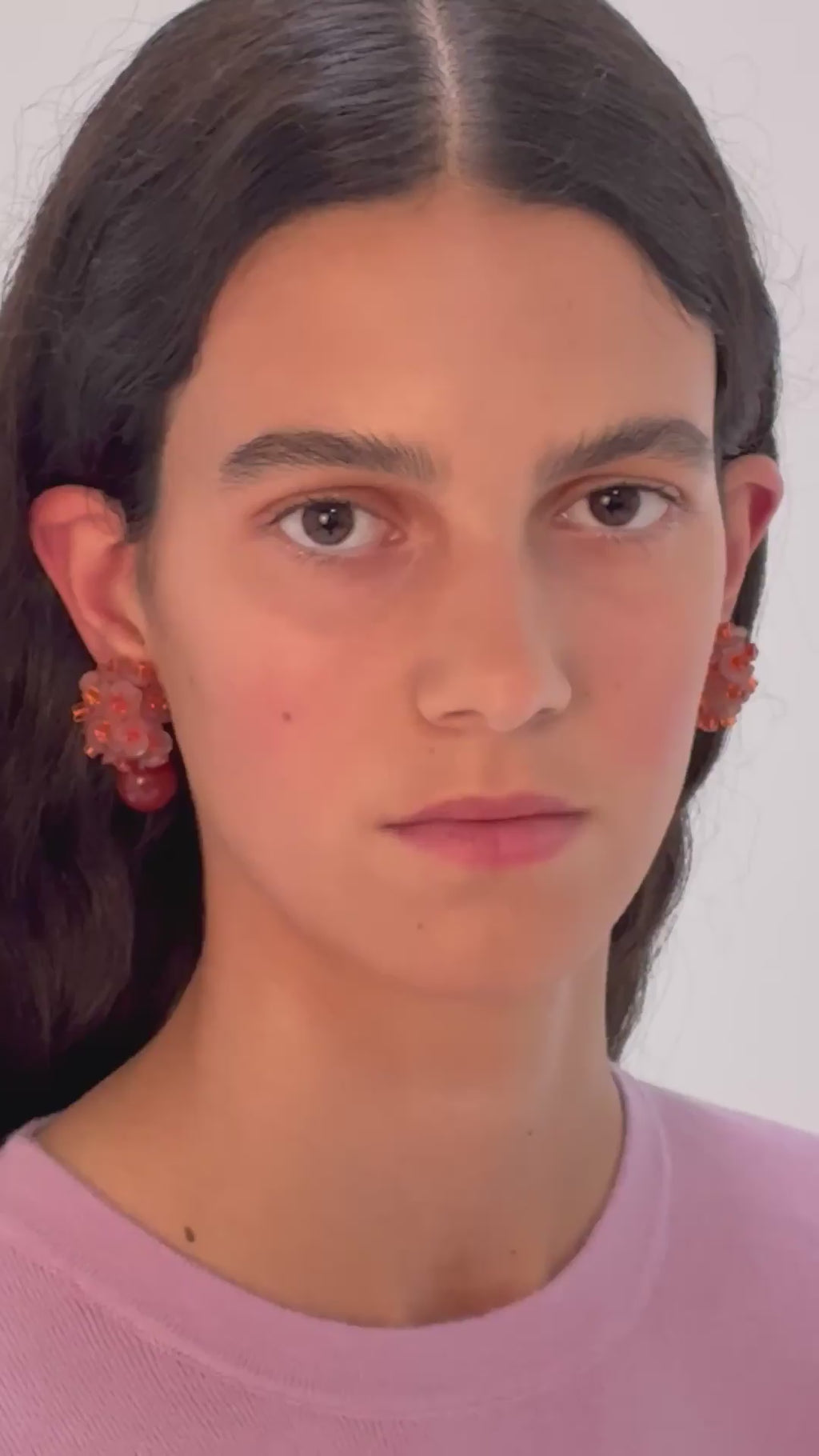 Sakura Simple Tangerine Earrings