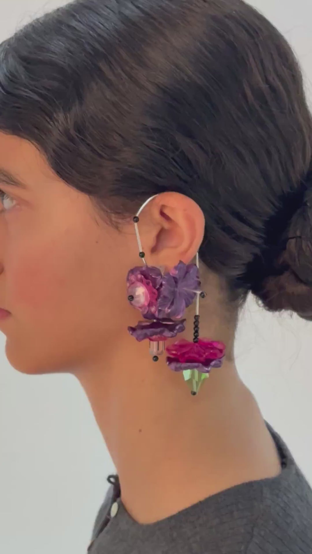 Snowdrop Shadow Earring