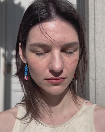 Prismatic Tangerine Hoops