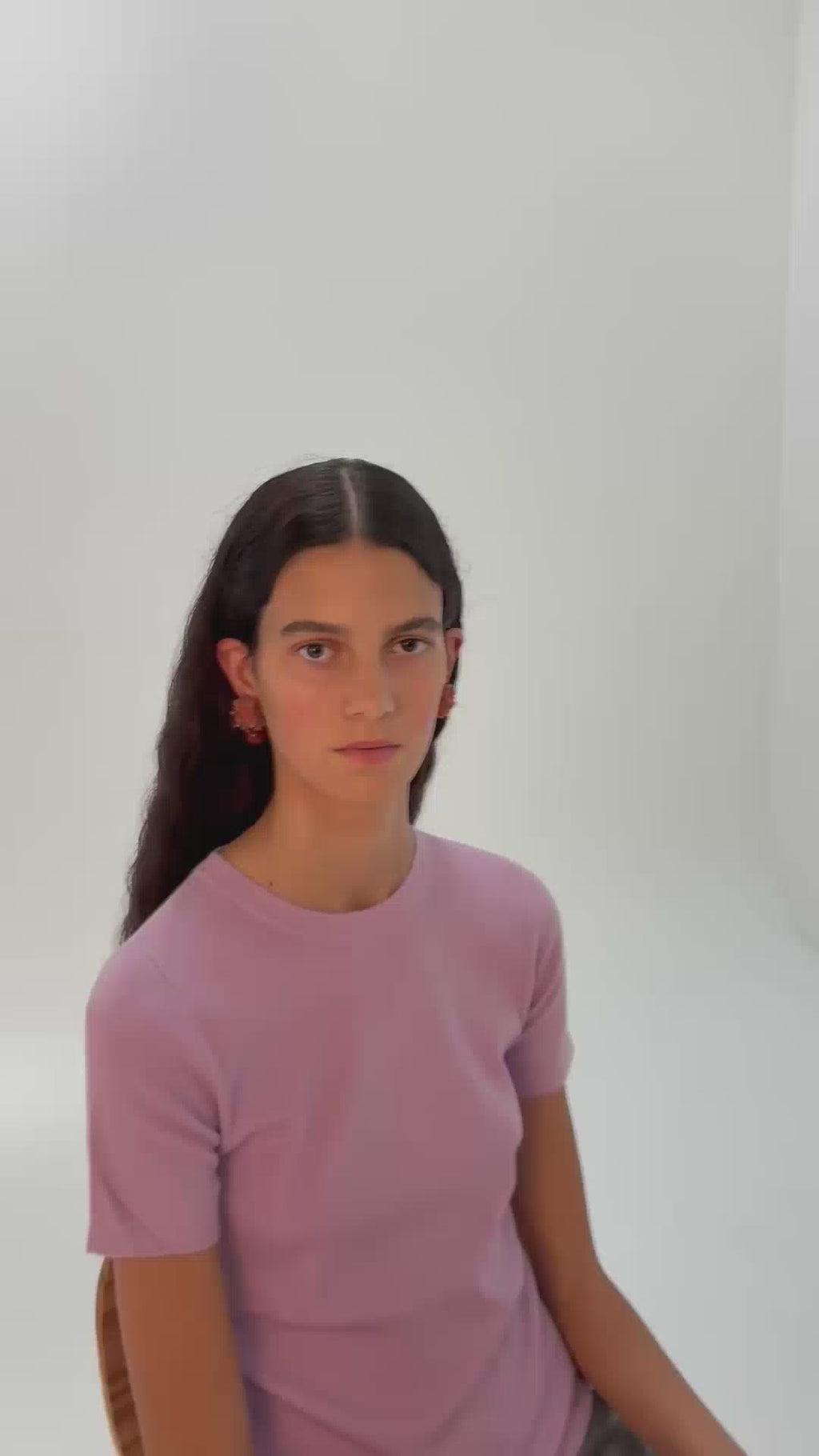 Sakura Tangerine Earrings