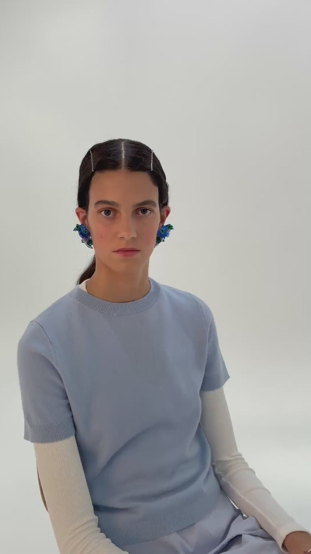 Iris Simple Lilac Earrings