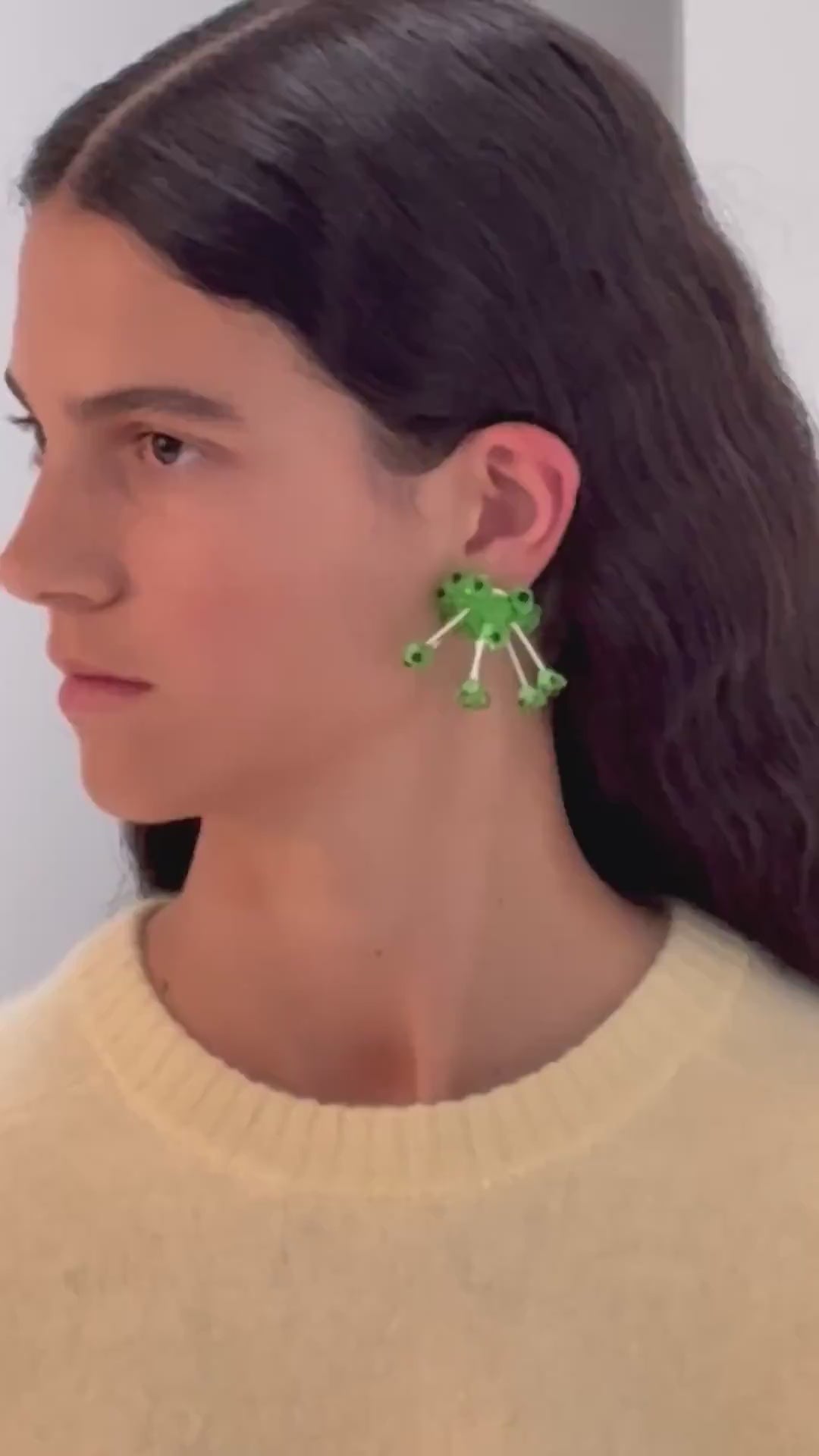 Balsam Green Earrings
