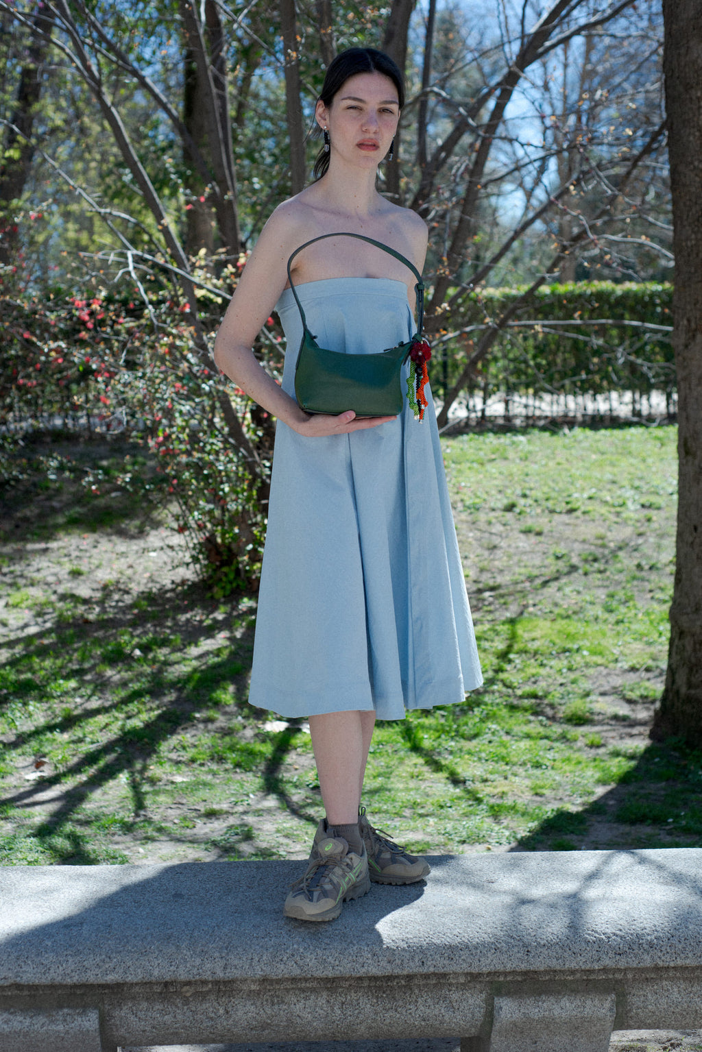 Camelia Grey Bag Charm