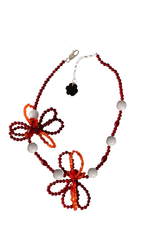 Flower Power Tangerine Necklace