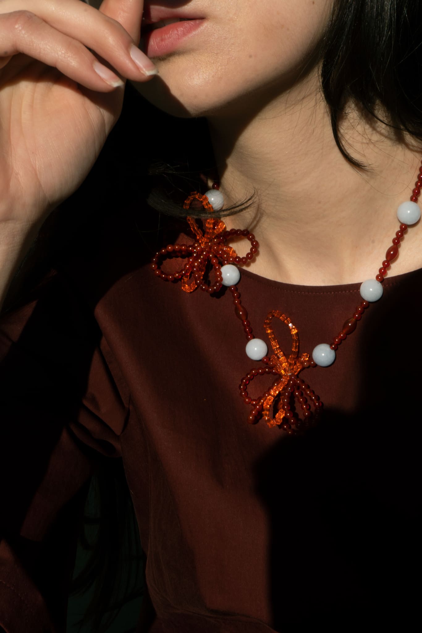 Flower Power Tangerine Necklace