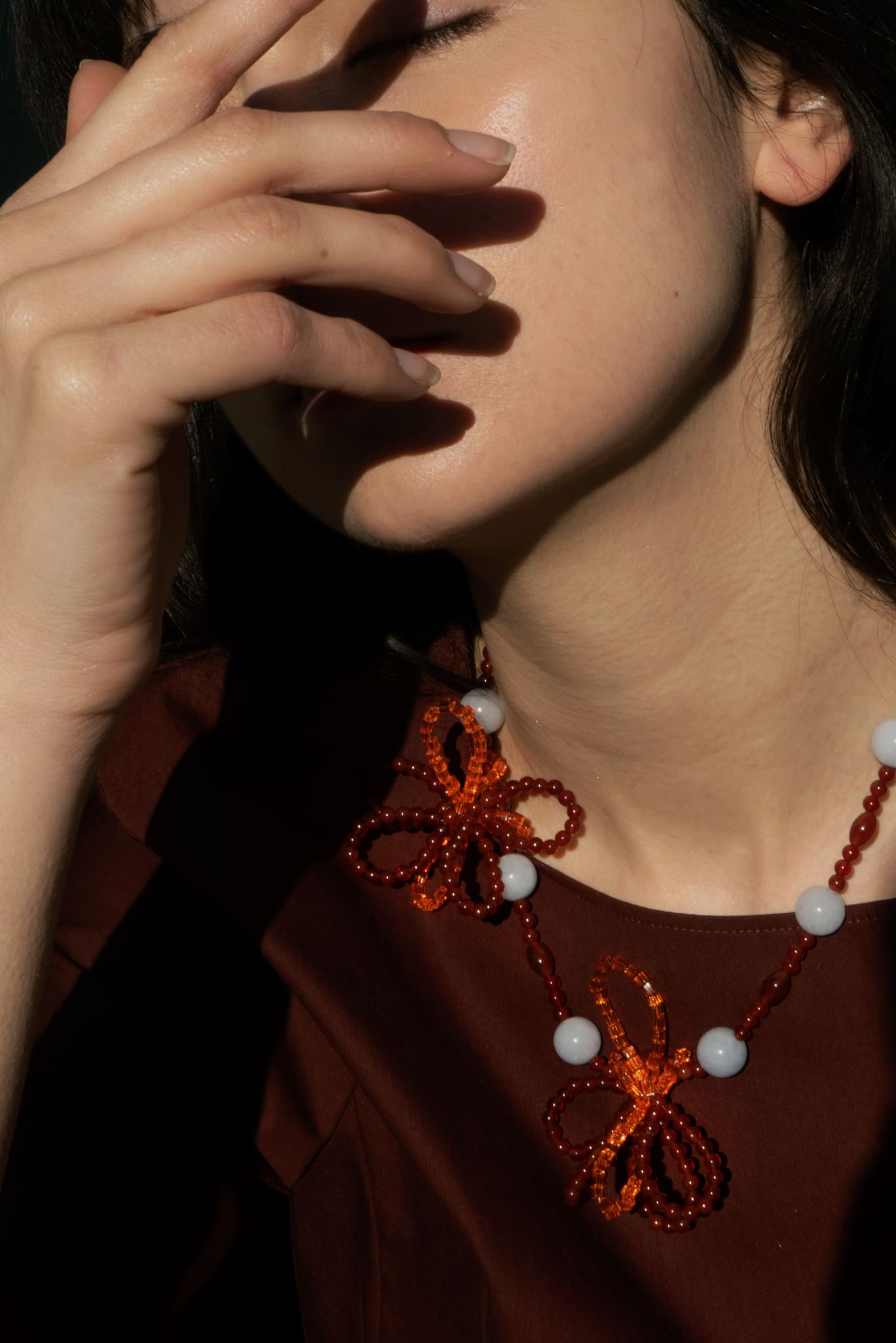 Flower Power Tangerine Necklace