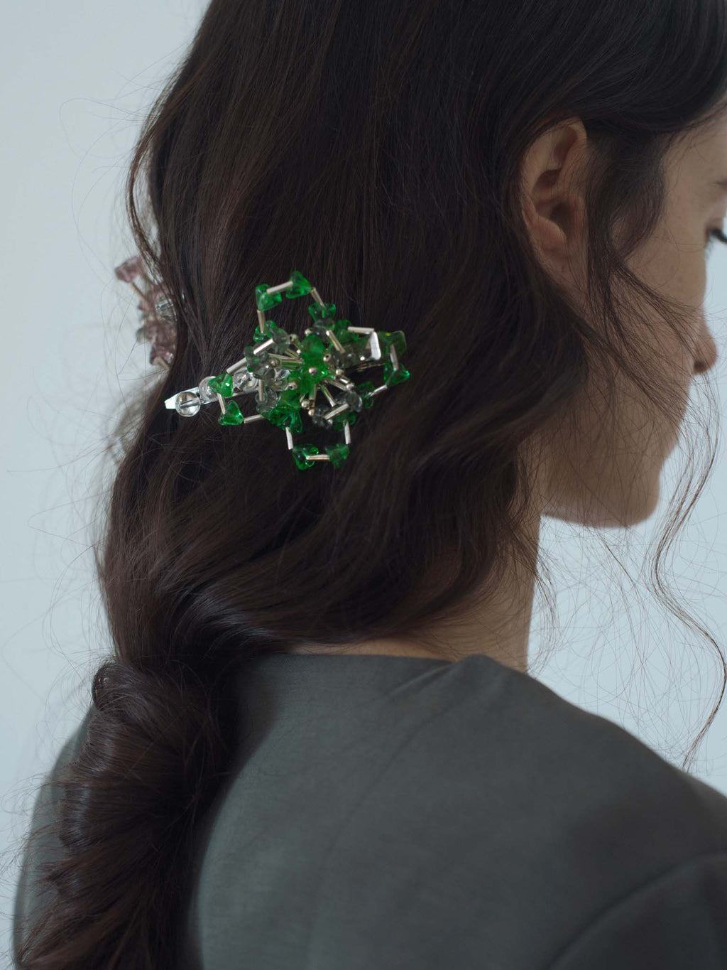 Vine Green Hair Clip