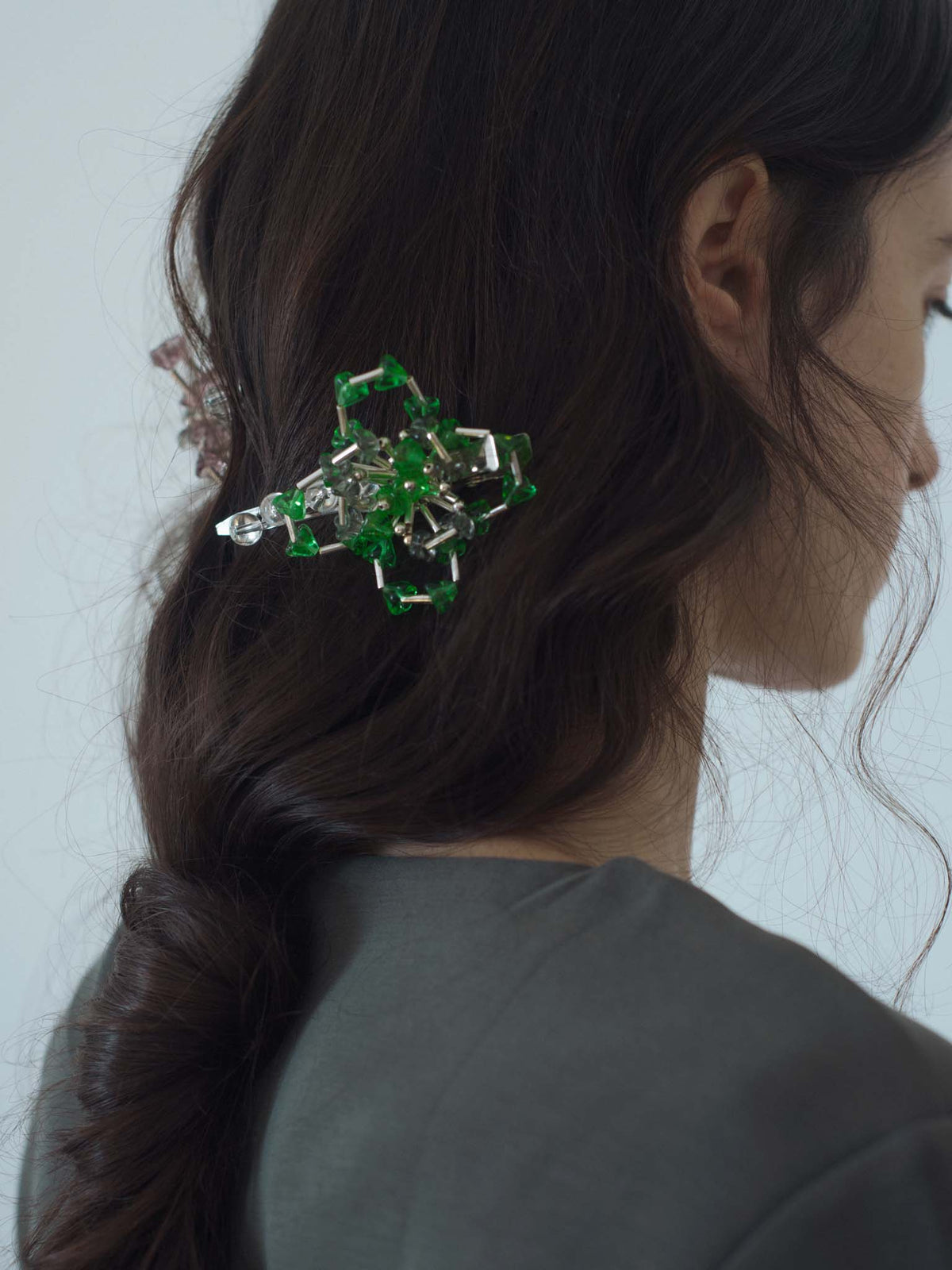 Vine Green Hair Clip