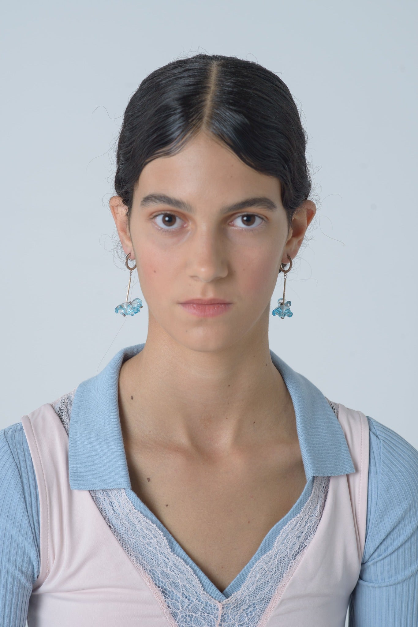 Camelia Turquoise Hoops