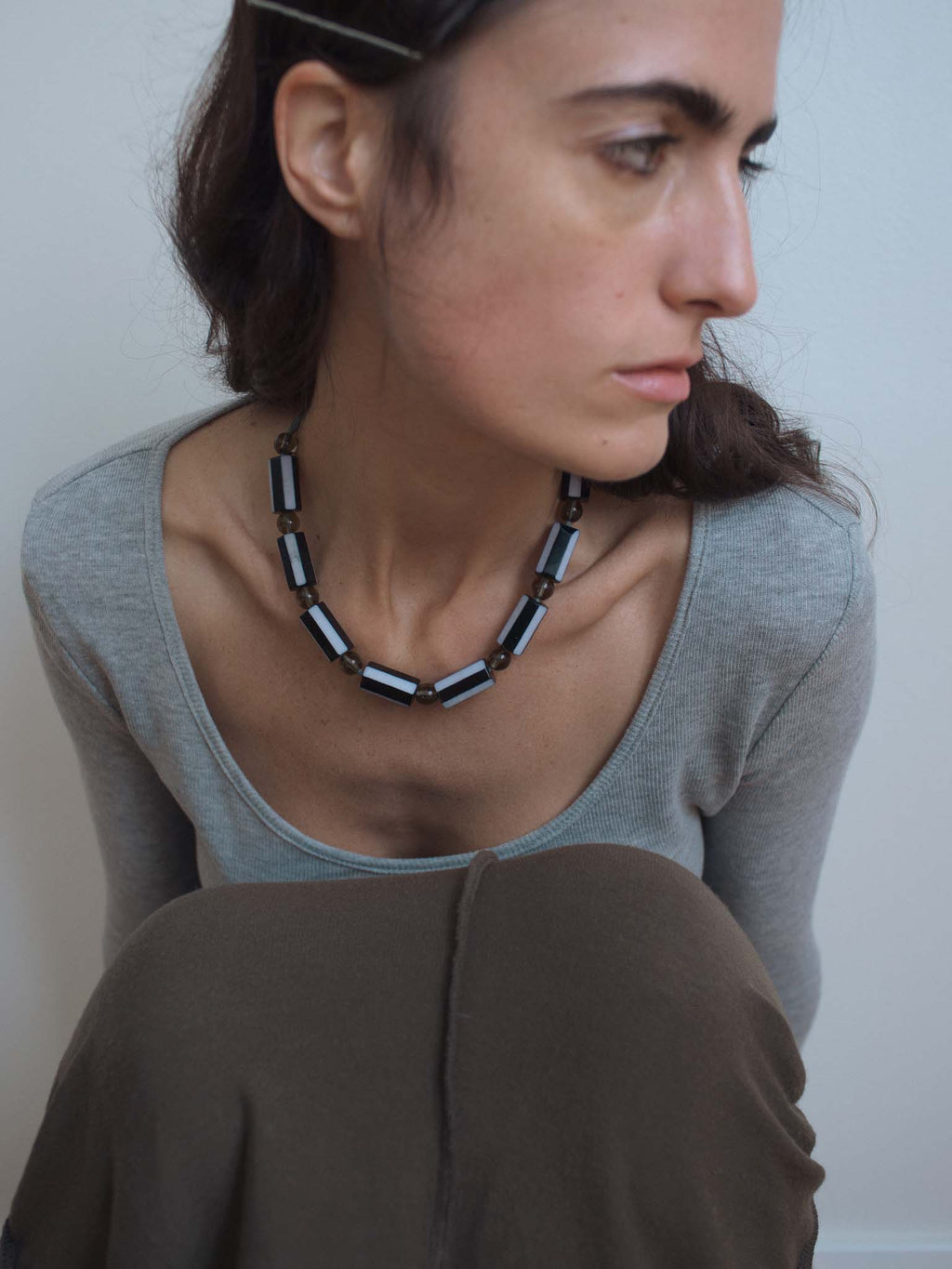 Stripe Blur Necklace