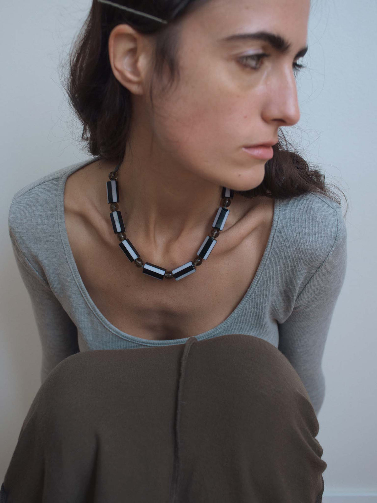 Stripe Blur Necklace
