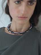 Stripe Pink Necklace