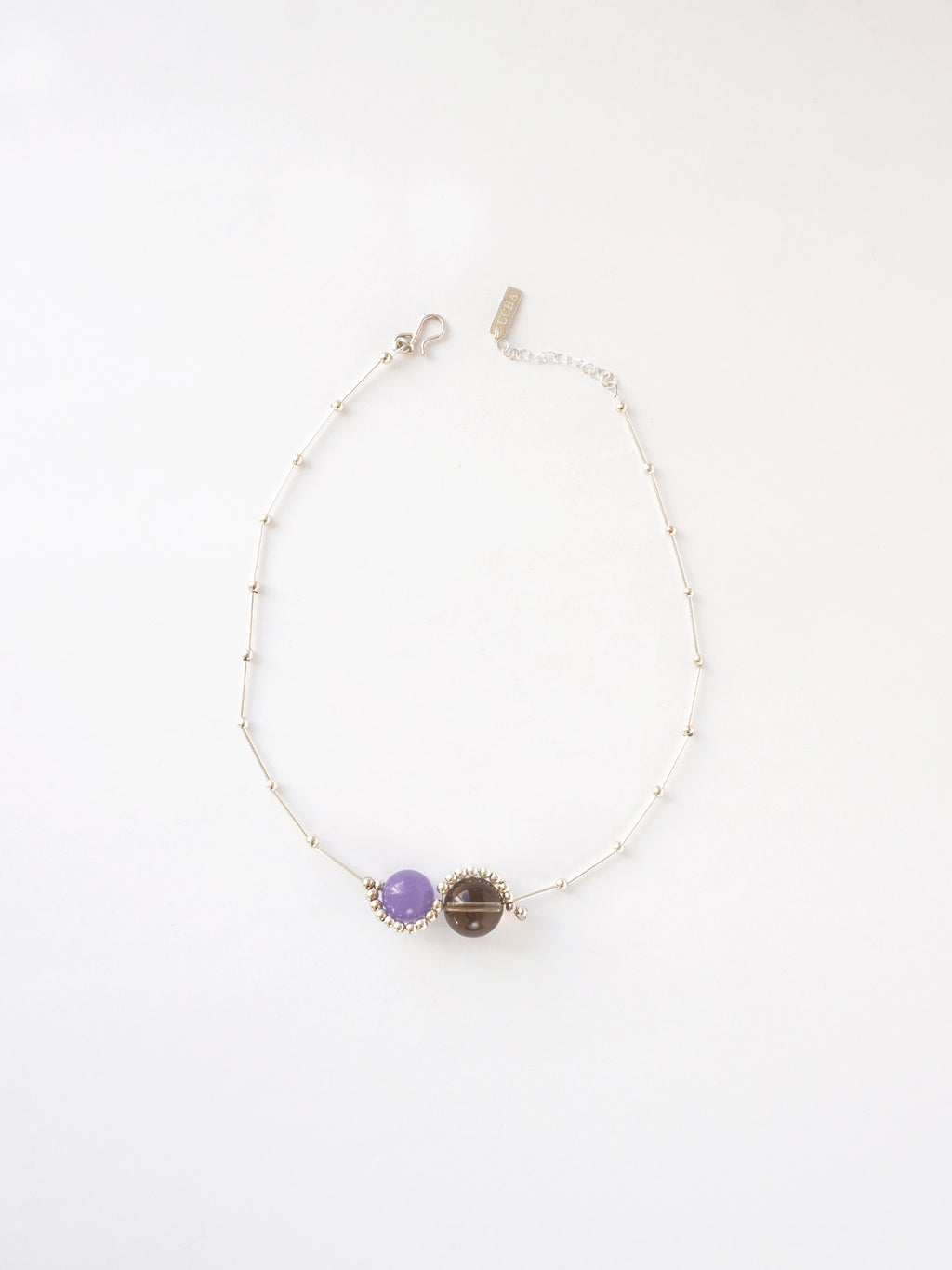 Yin Yang Lilac Necklace