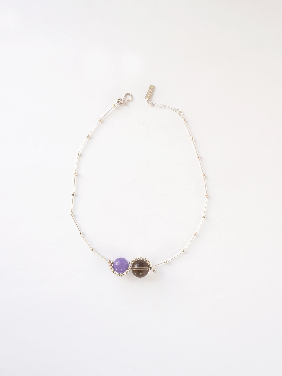 Yin Yang Lilac Necklace