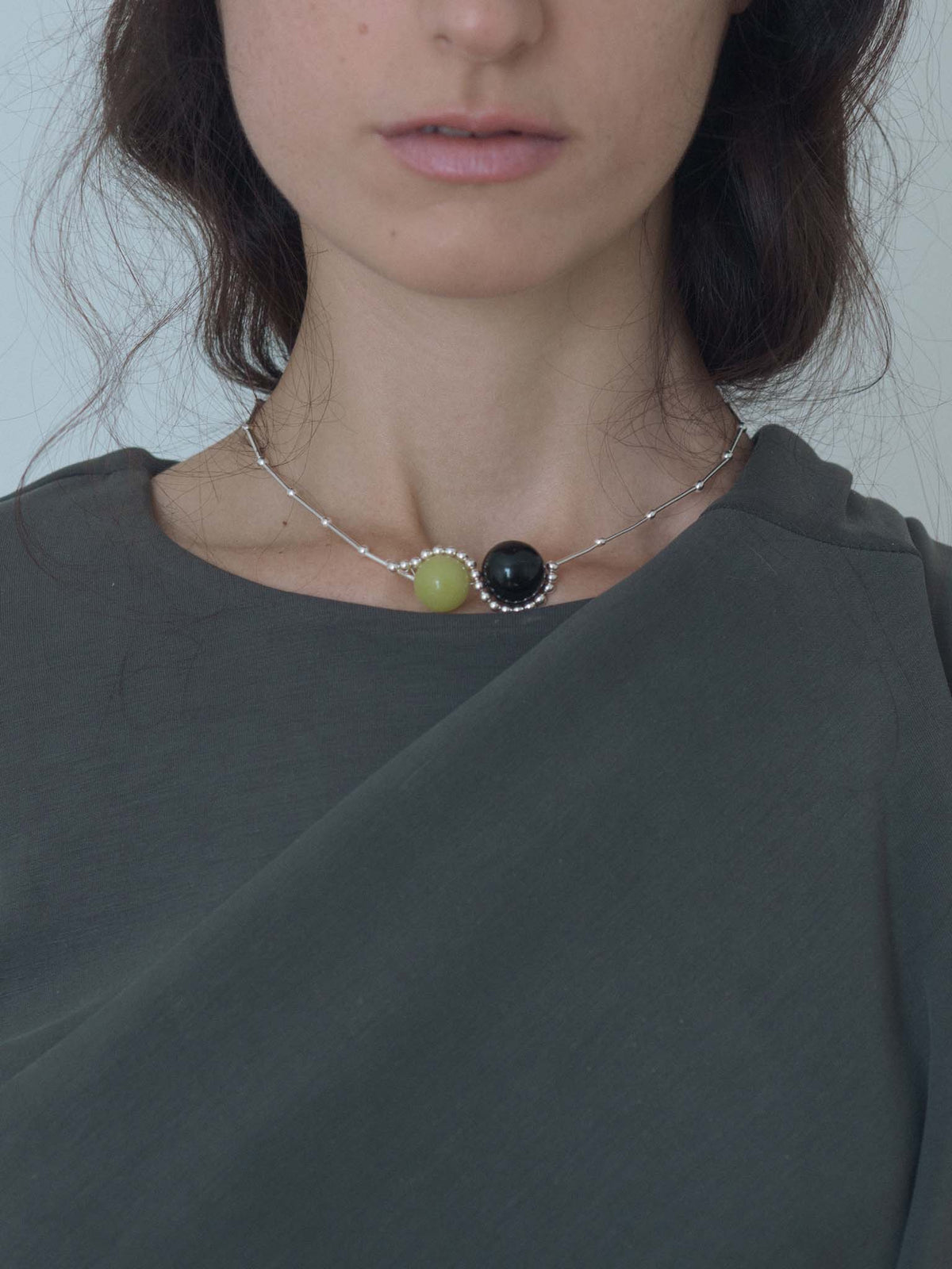 Yin Yang Yellow Necklace