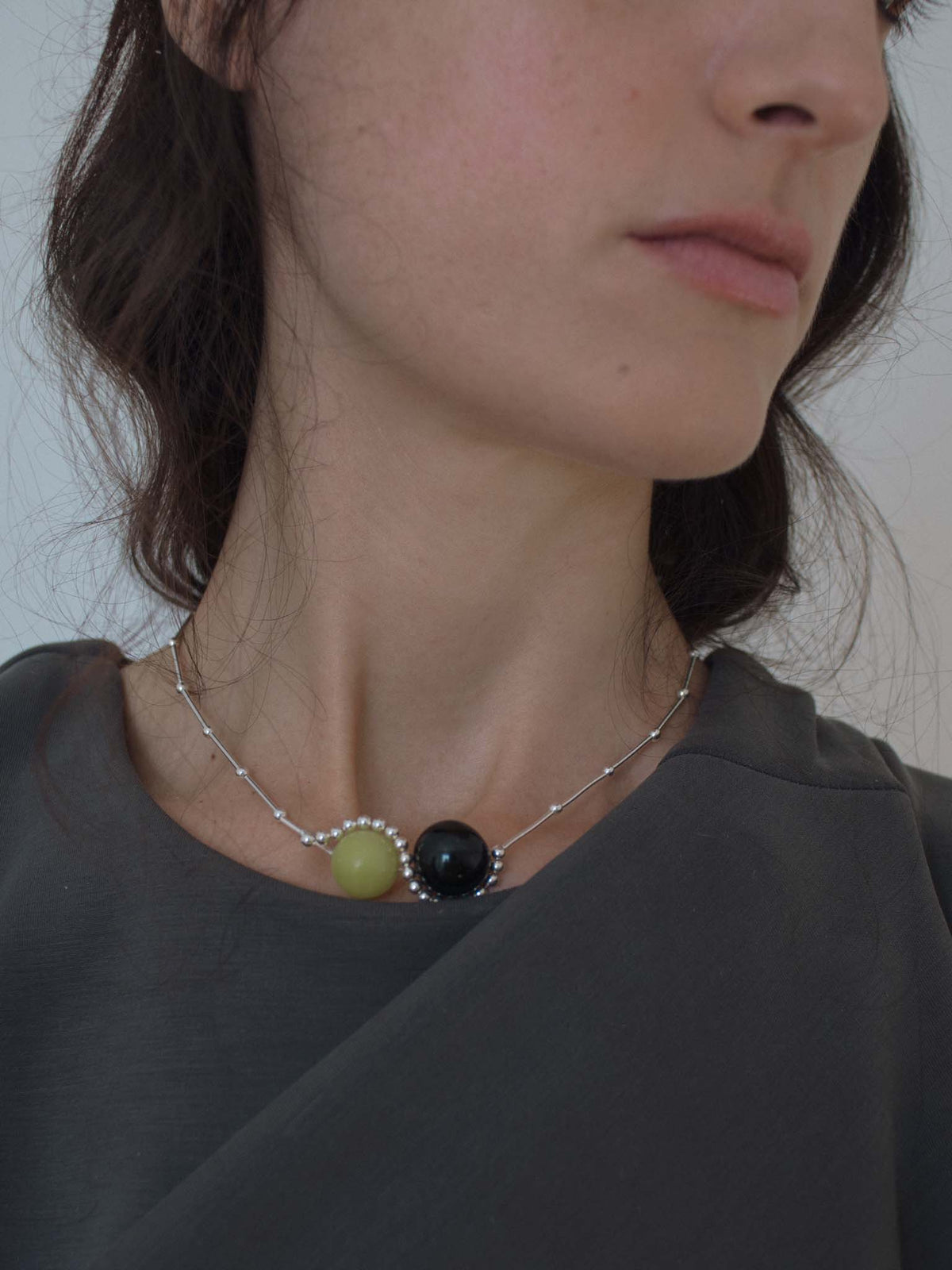 Yin Yang Yellow Necklace