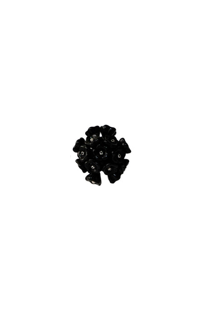 Blooming Black Earrings