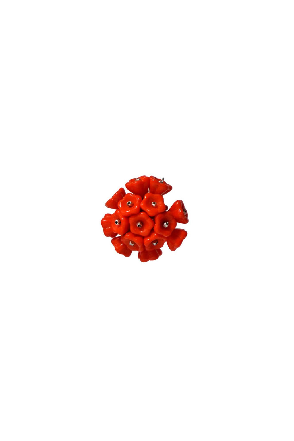 Blooming Red Earrings