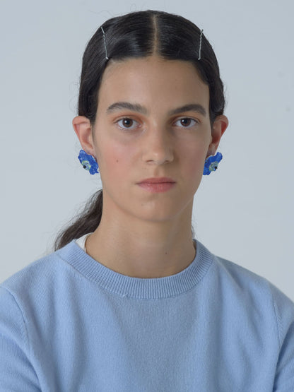 Camelia Petit Blue Earrings