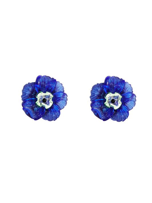 Camelia Blue Earrings