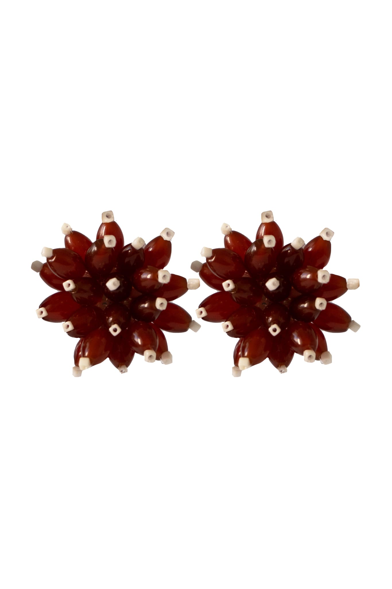 Clematides Simple Bordeaux Earrings