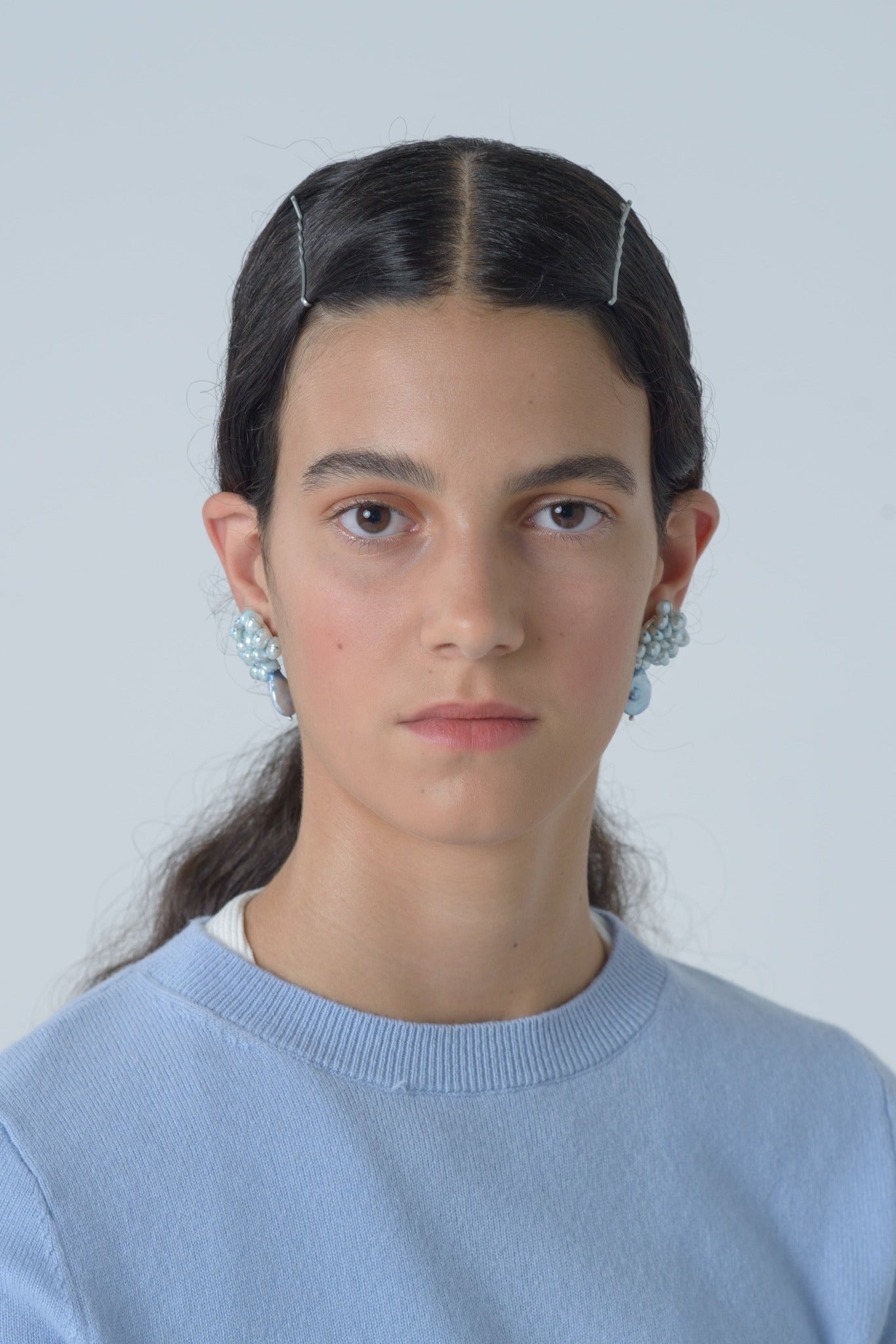 Curio Petit Light Blue Earrings