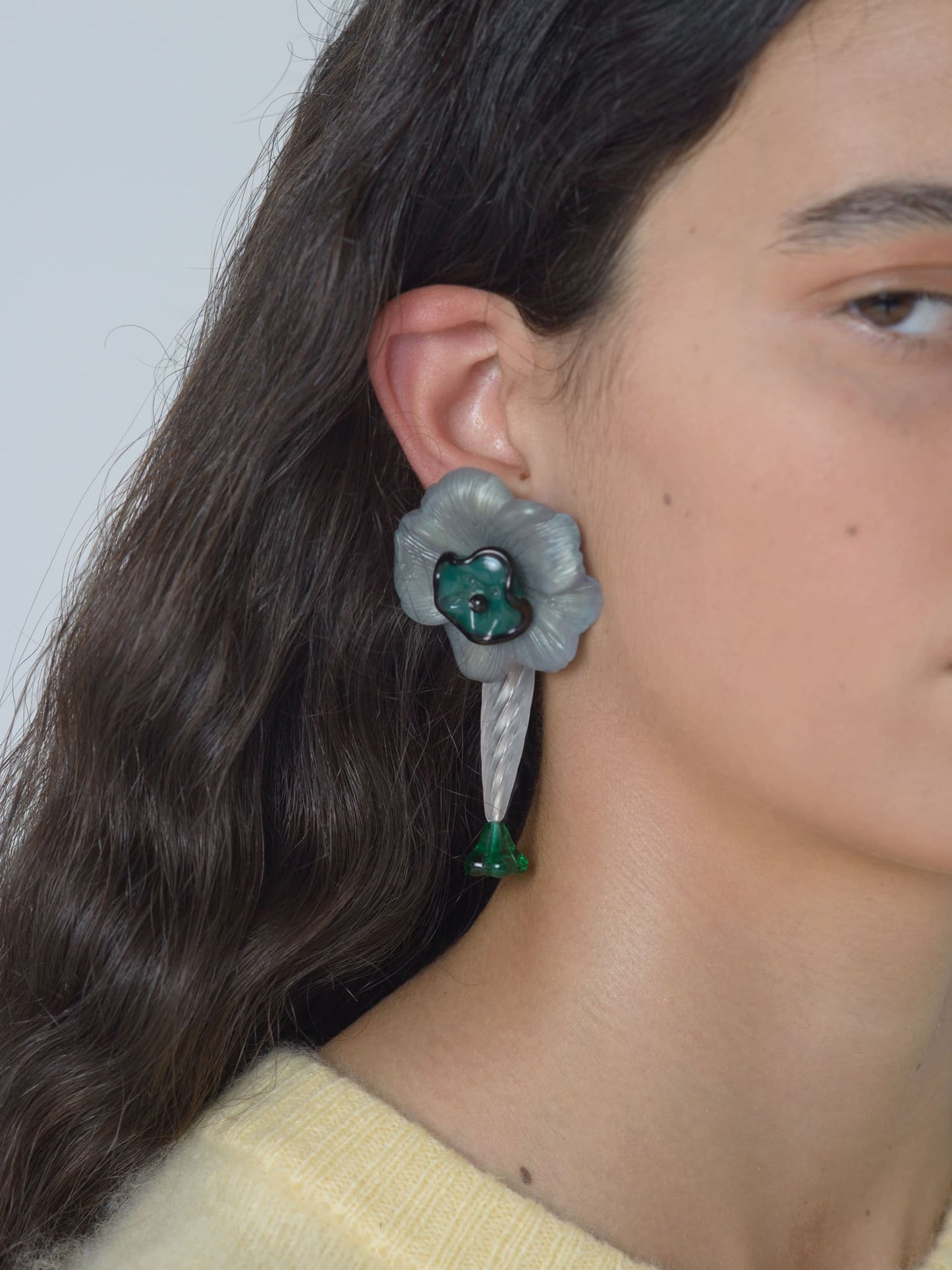 Flora Green Earrings