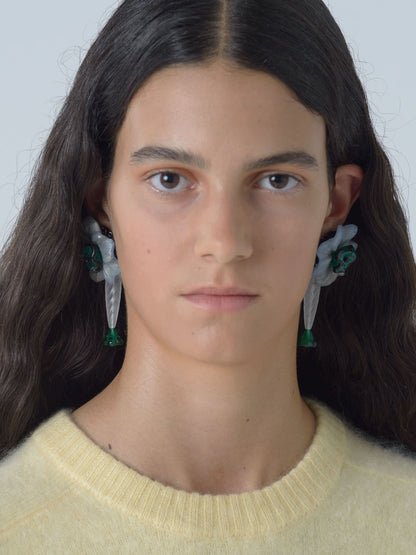 Flora Green Earrings