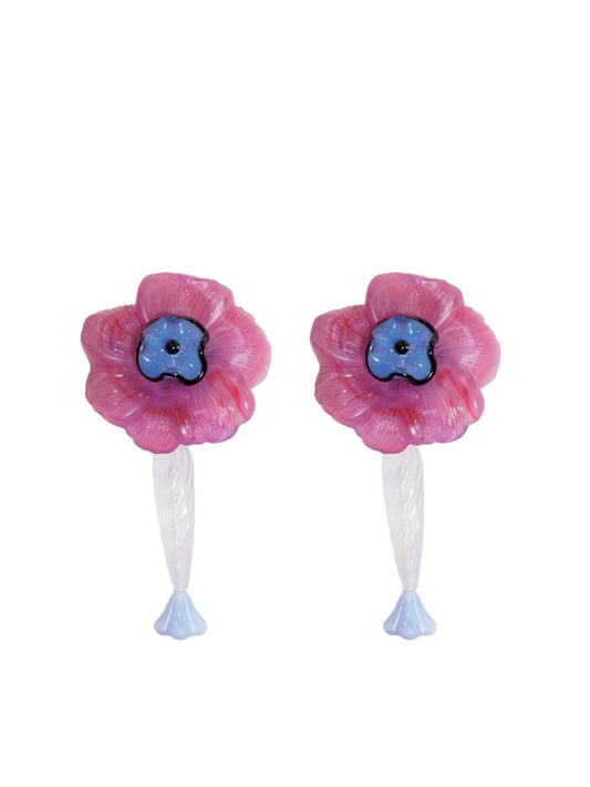 Flora Purple Earrings