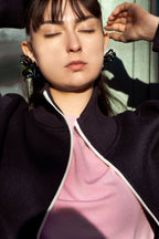 Flower Power Blue Pearl Earrings