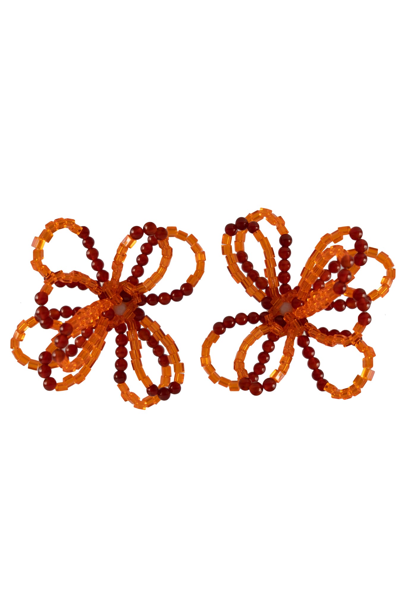 Flower Power Tangerine Earrings