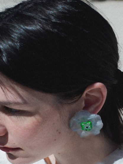 Camelia Grey Earrings