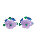 Iris Simple Lilac Earrings