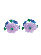 Iris Simple Lilac Earrings