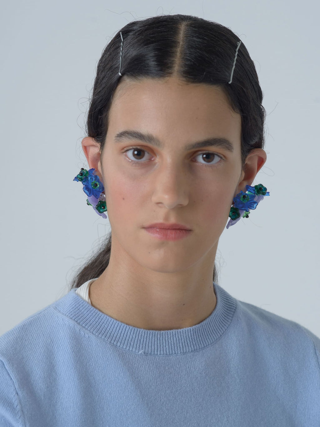 Iris Simple Lilac Earrings